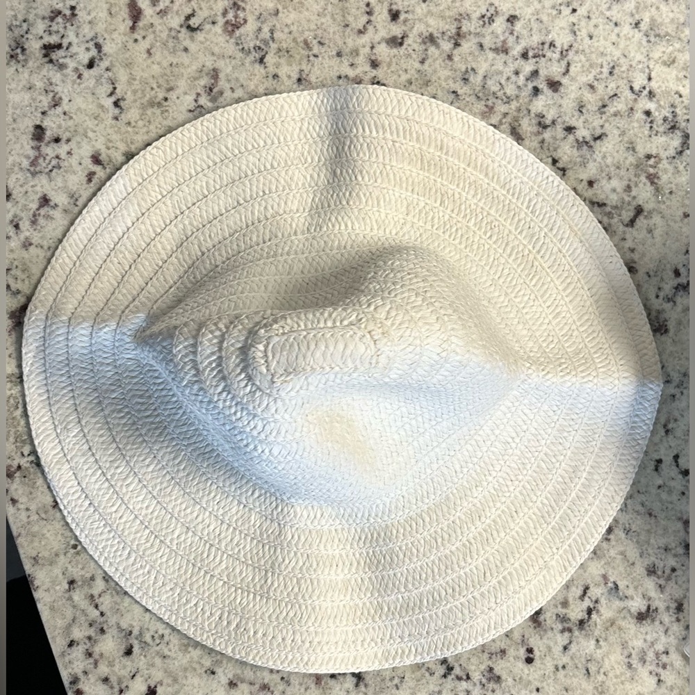 Time & Tru White Beach Hat